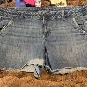 American Eagle Outfitters Light Blue Denim Shorts